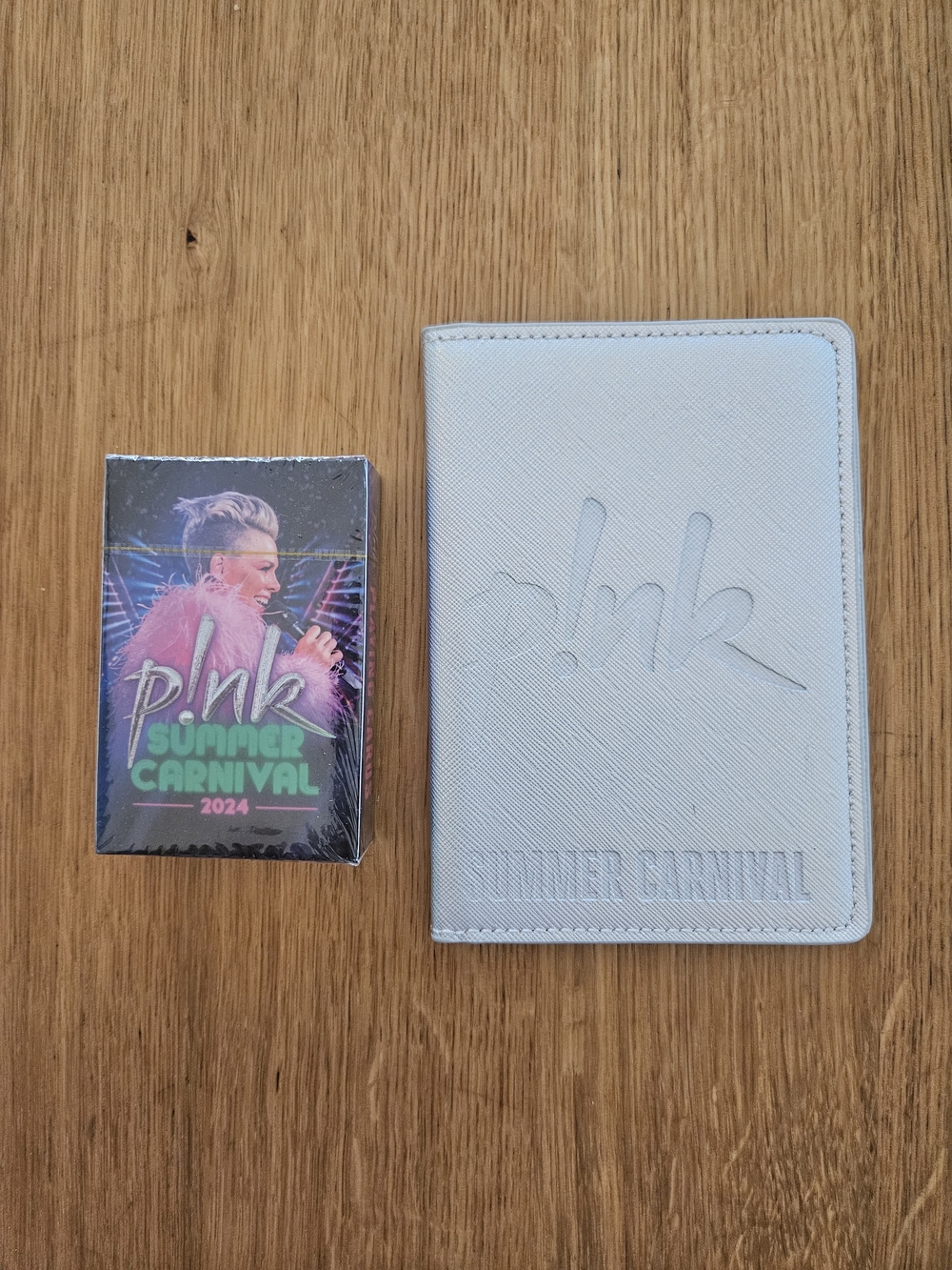 P!NK Summer Carnival 2024 VIP Passport Holder & Sealed Playing Cards